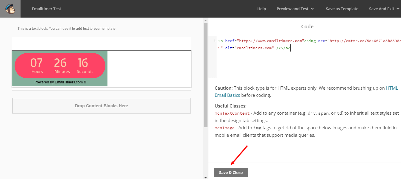 Mailchimp Countdown Timer Email Timers