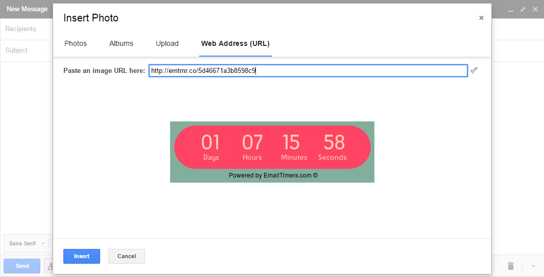 gmail-embed-timer