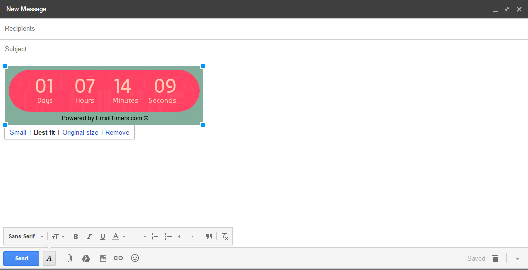 gmail-embed-timer